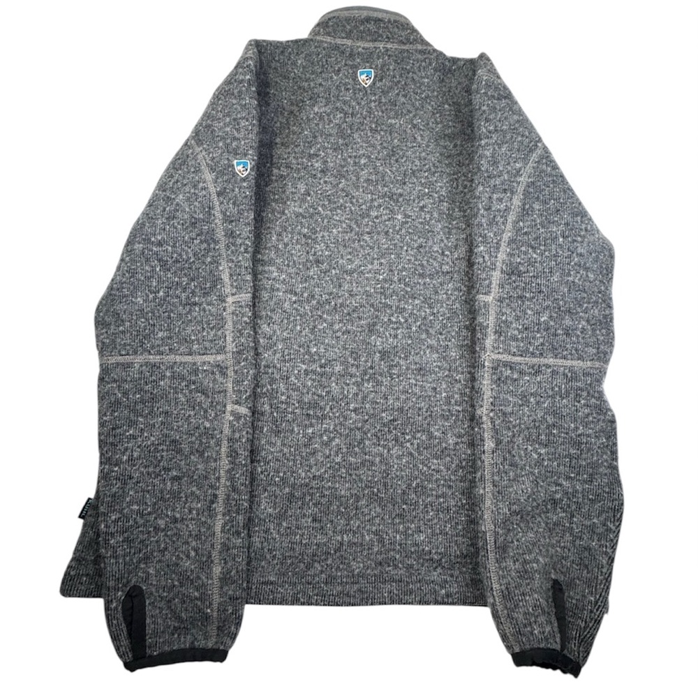 Kuhl Sweater Men's Medium Gray Gorpcore 1/4 Zip Outdoors Mountains Pullover Rock - Picture 3 of 16